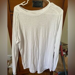 free people we the free long sleeve white shirt size small